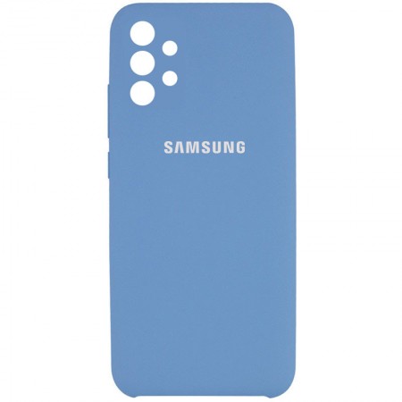 Чехол Silicone Cover Full Camera (AAA) для Samsung Galaxy A32 4G Синий (17585)