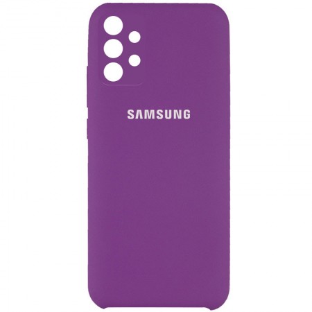 Чехол Silicone Cover Full Camera (AAA) для Samsung Galaxy A32 4G Фіолетовий (17855)