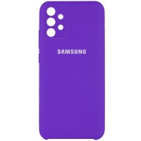 Чехол Silicone Cover Full Camera (AAA) для Samsung Galaxy A32 4G Фіолетовий (17588)