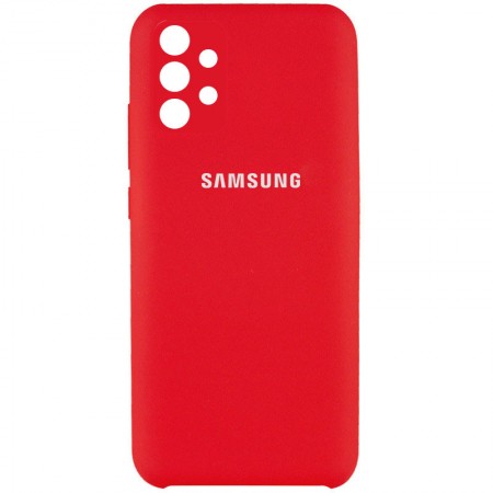 Чехол Silicone Cover Full Camera (AAA) для Samsung Galaxy A32 4G Красный (17580)
