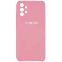 Чехол Silicone Cover Full Camera (AAA) для Samsung Galaxy A32 4G Рожевий (17581)
