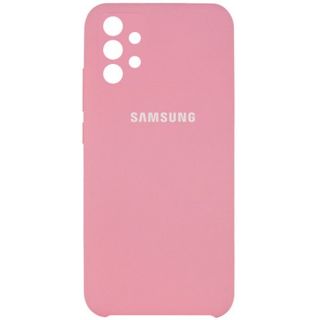 Чехол Silicone Cover Full Camera (AAA) для Samsung Galaxy A32 4G Розовый (17581)