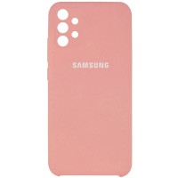 Чехол Silicone Cover Full Camera (AAA) для Samsung Galaxy A32 4G Рожевий (17582)