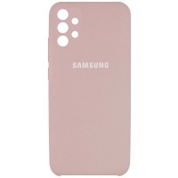 Чехол Silicone Cover Full Camera (AAA) для Samsung Galaxy A32 4G Рожевий (17583)