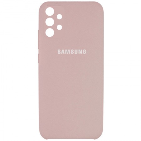 Чехол Silicone Cover Full Camera (AAA) для Samsung Galaxy A32 4G Розовый (17583)