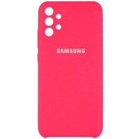 Чехол Silicone Cover Full Camera (AAA) для Samsung Galaxy A32 4G Рожевий (17584)