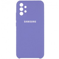 Чехол Silicone Cover Full Camera (AAA) для Samsung Galaxy A52 4G / A52 5G Бузковий (18694)