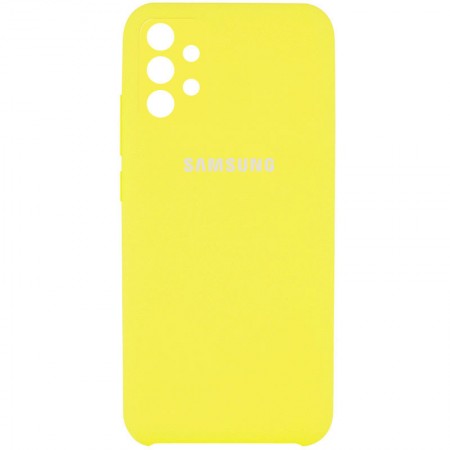 Чехол Silicone Cover Full Camera (AAA) для Samsung Galaxy A52 4G / A52 5G Желтый (18686)