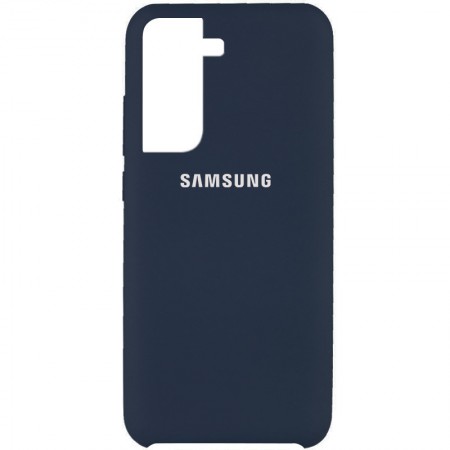 Чехол Silicone Cover (AAA) для Samsung Galaxy S21 Синий (17609)