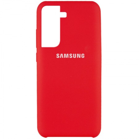Чехол Silicone Cover (AAA) для Samsung Galaxy S21 Красный (17606)