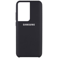 Чехол Silicone Cover (AAA) для Samsung Galaxy S21 Ultra Чорний (17621)