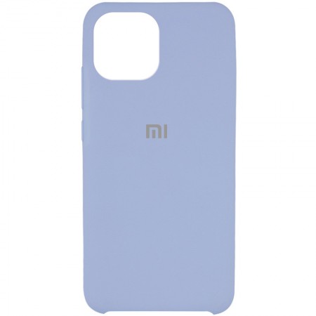 Чехол Silicone Cover (AAA) для Xiaomi Mi 11 Голубой (17632)