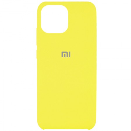 Чехол Silicone Cover (AAA) для Xiaomi Mi 11 Желтый (17856)