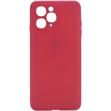 Силиконовый чехол Candy Full Camera для Apple iPhone 11 Pro (5.8'') Красный (16368)