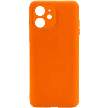 Силиконовый чехол Candy Full Camera для Apple iPhone 12 (6.1'') Оранжевый (17028)
