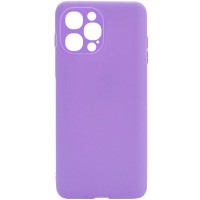 Силиконовый чехол Candy Full Camera для Apple iPhone 12 Pro (6.1'') Сиреневый (16397)