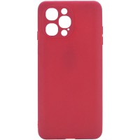 Силиконовый чехол Candy Full Camera для Apple iPhone 12 Pro (6.1'') Червоний (16394)