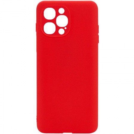 Силиконовый чехол Candy Full Camera для Apple iPhone 12 Pro Max (6.7'') Красный (16406)