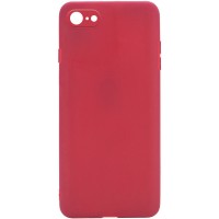 Силиконовый чехол Candy Full Camera для Apple iPhone 7 / 8 / SE (2020) (4.7'') Красный (16416)