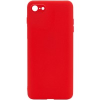 Силиконовый чехол Candy Full Camera для Apple iPhone 7 / 8 / SE (2020) (4.7'') Красный (16417)