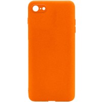 Силиконовый чехол Candy Full Camera для Apple iPhone 7 / 8 / SE (2020) (4.7'') Оранжевый (16418)
