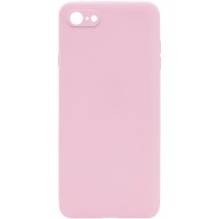 Силиконовый чехол Candy Full Camera для Apple iPhone 7 / 8 / SE (2020) (4.7'') Розовый (16419)