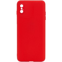 Силиконовый чехол Candy Full Camera для Apple iPhone XS Max (6.5'') Красный (16465)