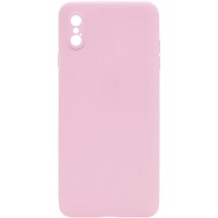 Силиконовый чехол Candy Full Camera для Apple iPhone XS Max (6.5'') Розовый (16467)