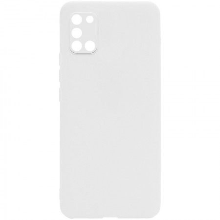 Силиконовый чехол Candy Full Camera для Samsung Galaxy A31 Белый (16520)