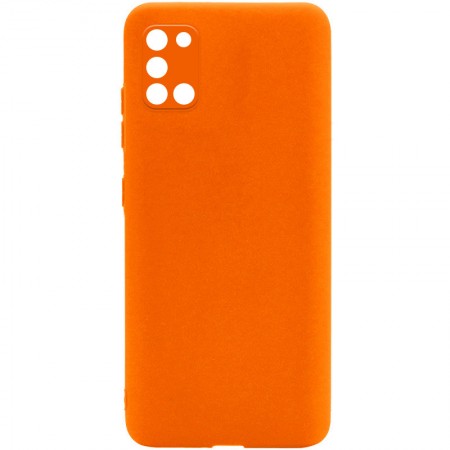 Силиконовый чехол Candy Full Camera для Samsung Galaxy A31 Оранжевый (16526)
