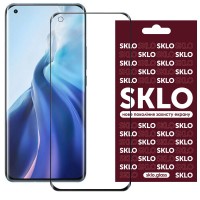 Защитное стекло SKLO 3D (full glue) для Xiaomi Mi 11 Lite Чорний (19725)