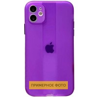 Чехол TPU Glossy Line Full Camera для Apple iPhone 12 (6.1'') Бузковий (17073)