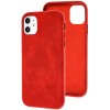 Кожаный чехол Croco Leather для Apple iPhone 11 (6.1'') Червоний (16065)