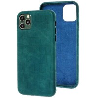 Кожаный чехол Croco Leather для Apple iPhone 11 Pro (5.8'') Зелёный (17040)