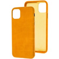 Кожаный чехол Croco Leather для Apple iPhone 11 Pro (5.8'') Желтый (27543)
