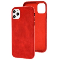 Кожаный чехол Croco Leather для Apple iPhone 11 Pro Max (6.5'') Красный (16070)