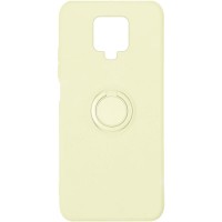 Чехол TPU Candy Ring для Xiaomi Redmi Note 9s / Note 9 Pro / Note 9 Pro Max Белый (19902)