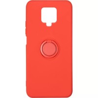 Чехол TPU Candy Ring для Xiaomi Redmi Note 9s / Note 9 Pro / Note 9 Pro Max Красный (19905)
