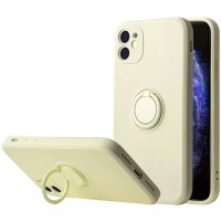 Чехол TPU Candy Ring Full Camera для Apple iPhone 12 (6.1'') Білий (19937)