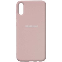 Чехол Silicone Cover Full Protective (AA) для Samsung Galaxy A02 Розовый (18556)