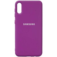 Чехол Silicone Cover Full Protective (AA) для Samsung Galaxy A02 Фиолетовый (18562)