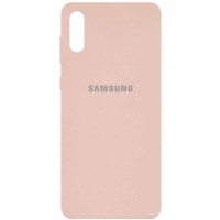 Чехол Silicone Cover Full Protective (AA) для Samsung Galaxy A02 Рожевий (18783)
