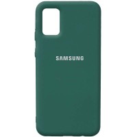 Чехол Silicone Cover Full Protective (AA) для Samsung Galaxy A02s Зелёный (18569)