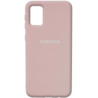 Чехол Silicone Cover Full Protective (AA) для Samsung Galaxy A02s Розовый (18572)
