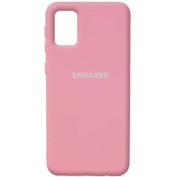Чехол Silicone Cover Full Protective (AA) для Samsung Galaxy A02s Розовый (18573)