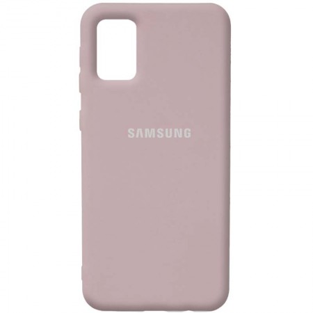 Чехол Silicone Cover Full Protective (AA) для Samsung Galaxy A02s Серый (18574)