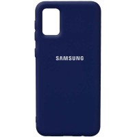Чехол Silicone Cover Full Protective (AA) для Samsung Galaxy A02s Синій (18577)