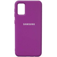 Чехол Silicone Cover Full Protective (AA) для Samsung Galaxy A02s Фиолетовый (18578)