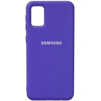 Чехол Silicone Cover Full Protective (AA) для Samsung Galaxy A02s Фиолетовый (18579)