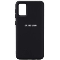 Чехол Silicone Cover Full Protective (AA) для Samsung Galaxy A02s Черный (18580)